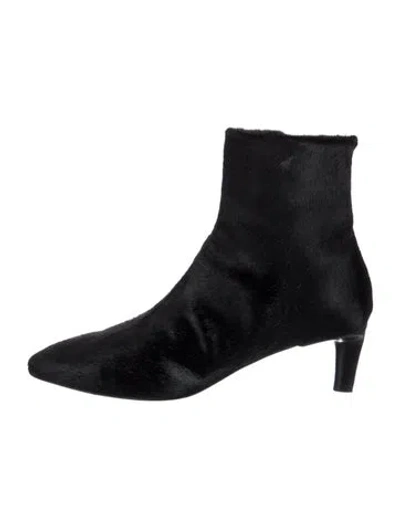 Pre-owned Officine Creative Suede Boots In Black/blue