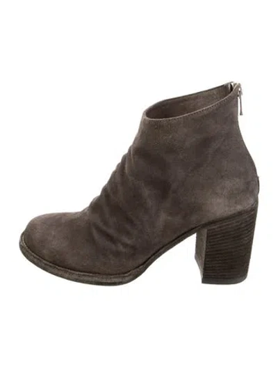 Pre-owned Officine Creative Suede Boots In Brown