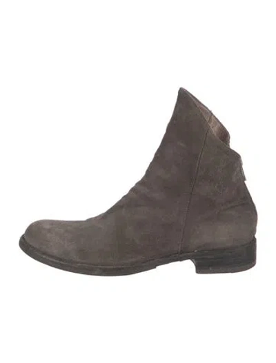 Pre-owned Officine Creative Suede Boots In Gray