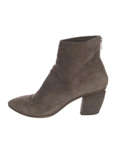 Pre-owned Officine Creative Suede Boots In Gray