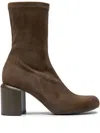 Officine Creative Suede Boots In Green
