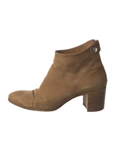 Pre-owned Officine Creative Suede Boots In Neutral