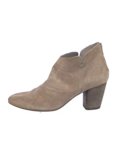 Pre-owned Officine Creative Suede Boots In Neutral