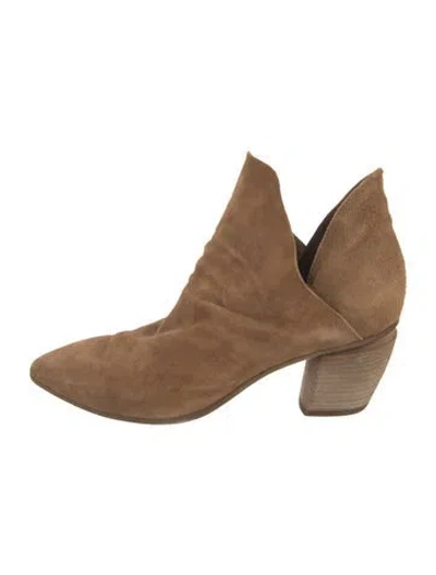 Pre-owned Officine Creative Suede Boots In Neutral