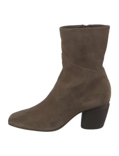 Pre-owned Officine Creative Suede Boots In Neutral