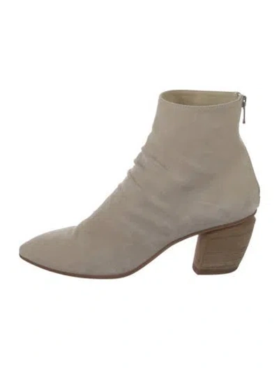 Pre-owned Officine Creative Suede Boots In Neutral