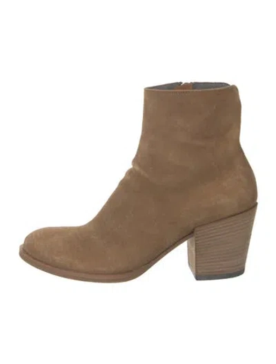 Pre-owned Officine Creative Suede Boots In Neutrals