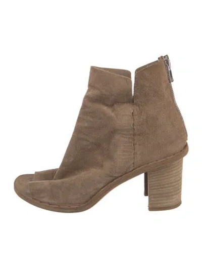 Pre-owned Officine Creative Suede Boots In Neutrals