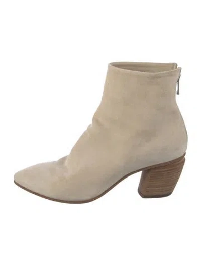 Pre-owned Officine Creative Suede Boots In Neutrals