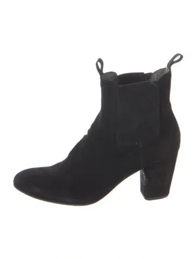 Pre-owned Officine Creative Suede Chelsea Boots In Black