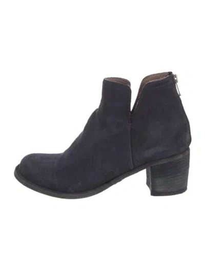 Pre-owned Officine Creative Suede Chelsea Boots In Blue