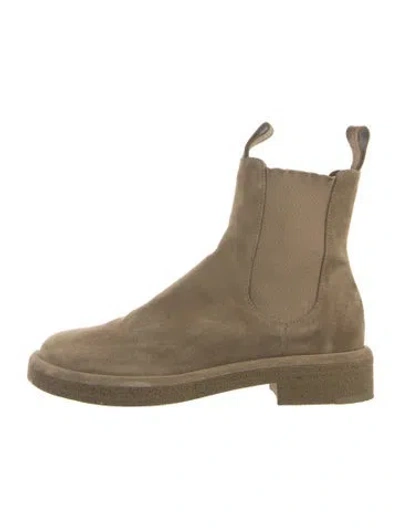 Pre-owned Officine Creative Suede Chelsea Boots In Multi