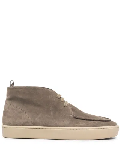 Officine Creative Suede Chukka Boots In Neutrals