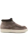 Officine Creative Suede Desert Boots In Brown