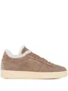 Officine Creative Suede Fur-lined Sneakers In Neutral