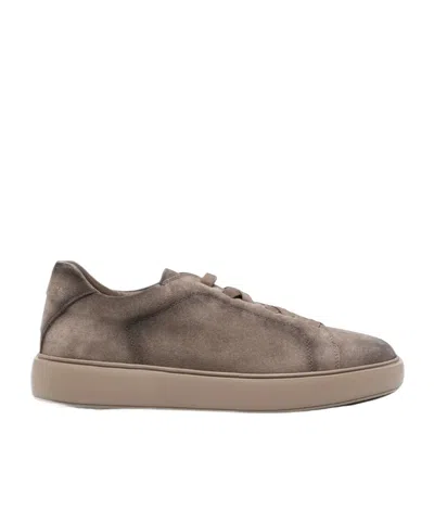 Officine Creative Suede Lace-up Sneakers In Gray