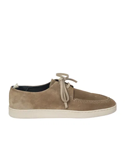 OFFICINE CREATIVE SUEDE LOAFER WITH LACES