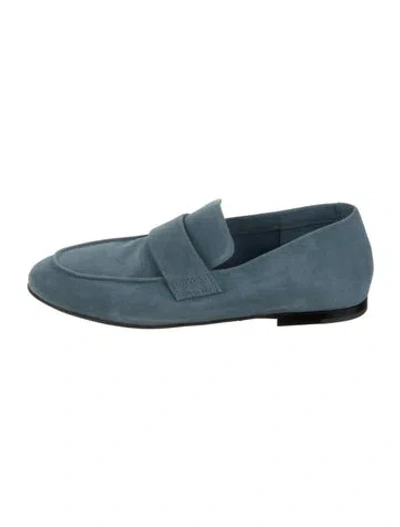Pre-owned Officine Creative Suede Loafers In Blue