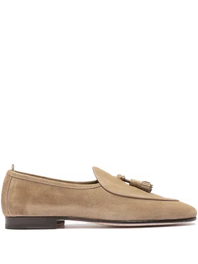 Officine Creative Suede Loafers In Brown
