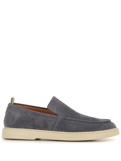Officine Creative Suede Loafers In Grey
