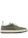 Officine Creative The Answer 002 Suede Sneakers In 绿色