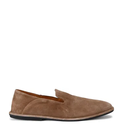 Officine Creative Suede Mienne Loafers In Brown