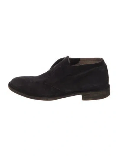 Pre-owned Officine Creative Suede Oxfords In Black