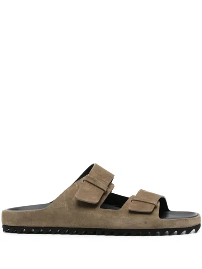 Officine Creative Suede Sandals In Brown