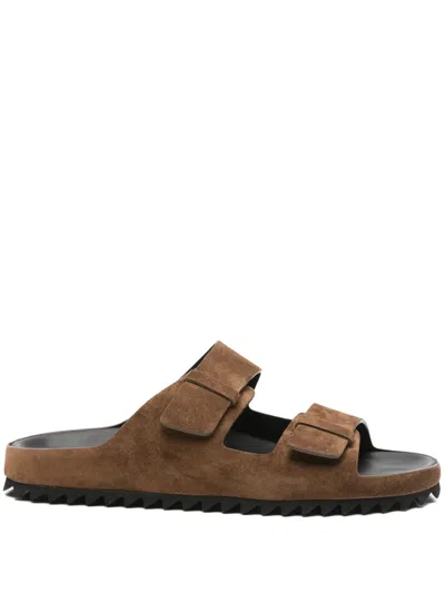 Officine Creative Suede Sandals In Brown