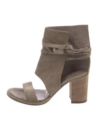 Pre-owned Officine Creative Suede Sandals In Neutral