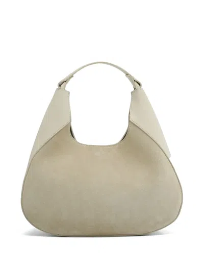 Officine Creative Suede Shoulder Bag In Neutrals