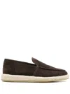 Officine Creative Suede Espadrilles In Brown