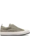 Officine Creative Suede Slip-on Sneakers In Green