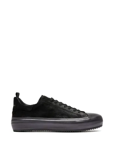 Officine Creative Suede Sneakers In Black
