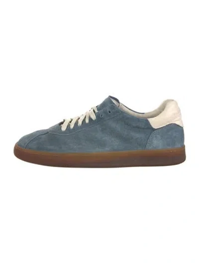 Pre-owned Officine Creative Suede Sneakers In Blue