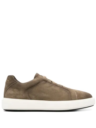 Officine Creative Suede Sneakers In Brown