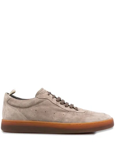 Officine Creative Suede Sneakers In Gray