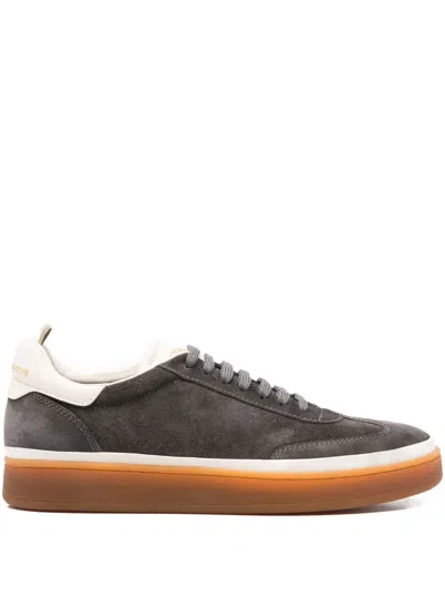 Officine Creative Suede Sneakers In Gray