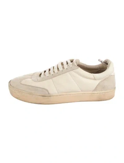 Pre-owned Officine Creative Suede Sneakers In Neutrals