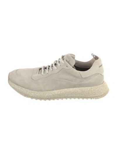 Pre-owned Officine Creative Suede Sneakers In Neutrals