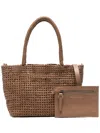 Officine Creative Susan Interwoven Tote Bag In 褐色
