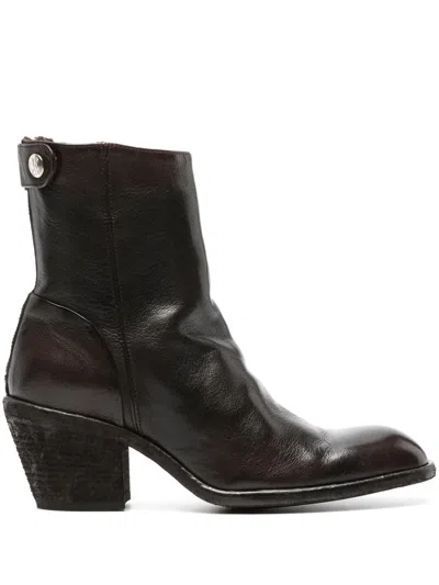 Officine Creative Sydne 003 65mm Leather Boots In Brown