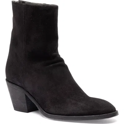 Officine Creative Sydne 010 Suede Pointed Toe Bootie In Black