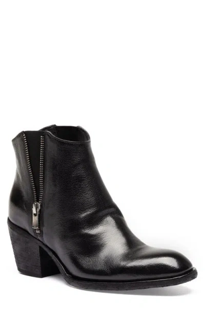 Officine Creative Sydne 015 Suede Pointed-toe Bootie In Black