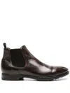 Officine Creative Temple 008 Leather Ankle Boots In Brown