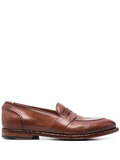 Officine Creative Temple Penny-loafer In Brown