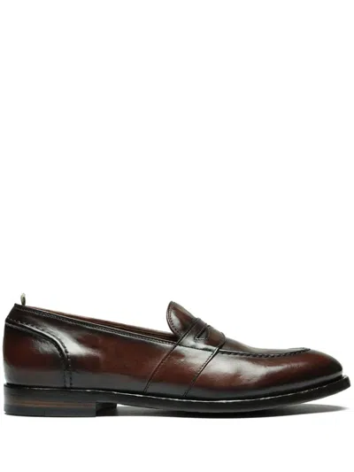 Officine Creative Temple Loafers In Brown
