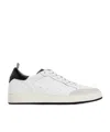 Officine Creative The Answer 001 Distressed Suede-trimmed Leather Sneakers