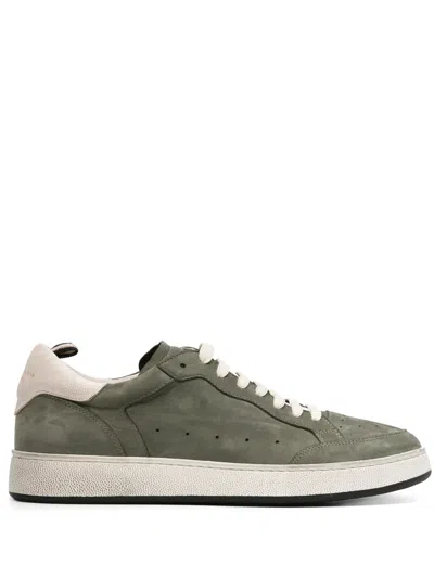 Officine Creative The Answer 002 Suede Sneakers In Green