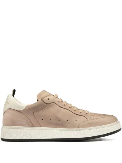 Officine Creative The Answer 102 Leather Sneakers In Neutral